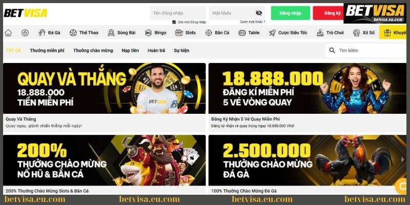 Trang chủ 44 Khuyến mãi cực hấp dẫn chào đón mọi bet thủ
