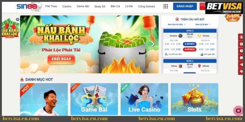 Game Sin88 - Review nền tảng cá cược khuynh đảo châu Á 1 Game Sin88 khuynh đảo thị trường châu Á